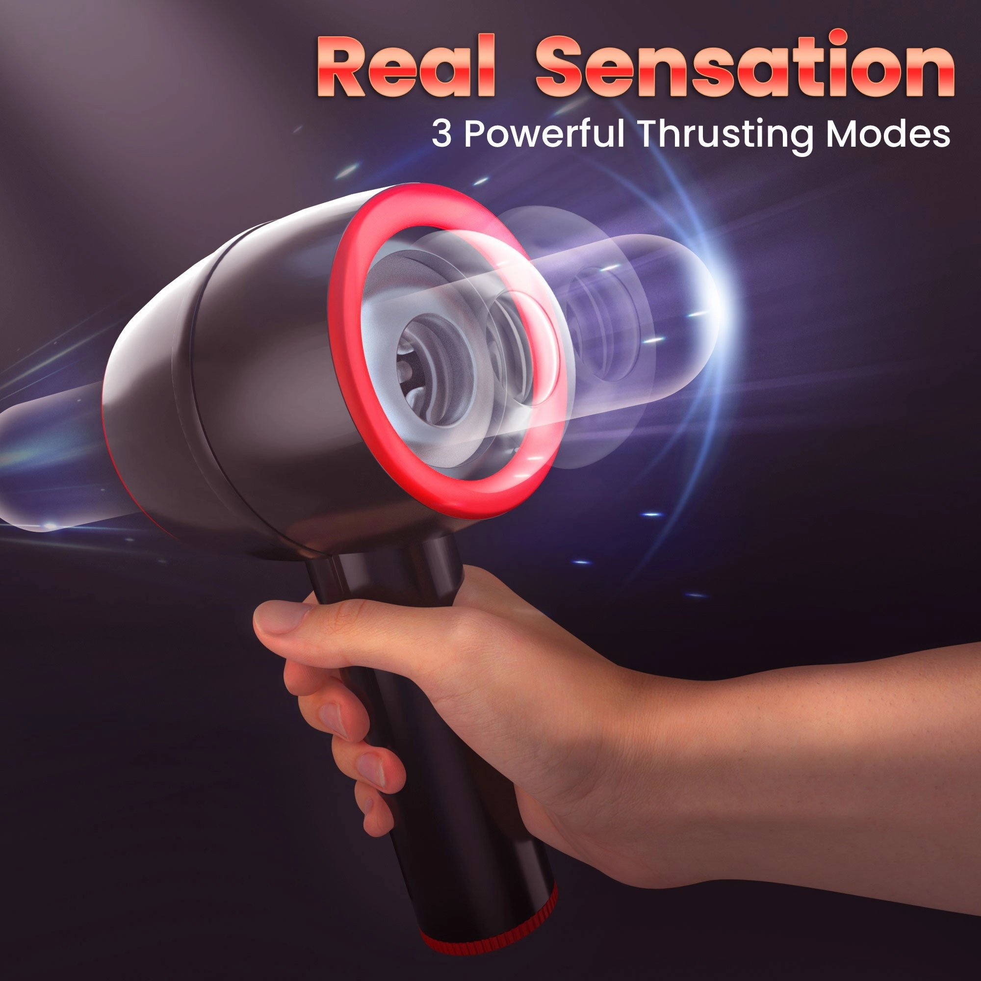 Thrusting Automatic Masturbator with Vibrating Design