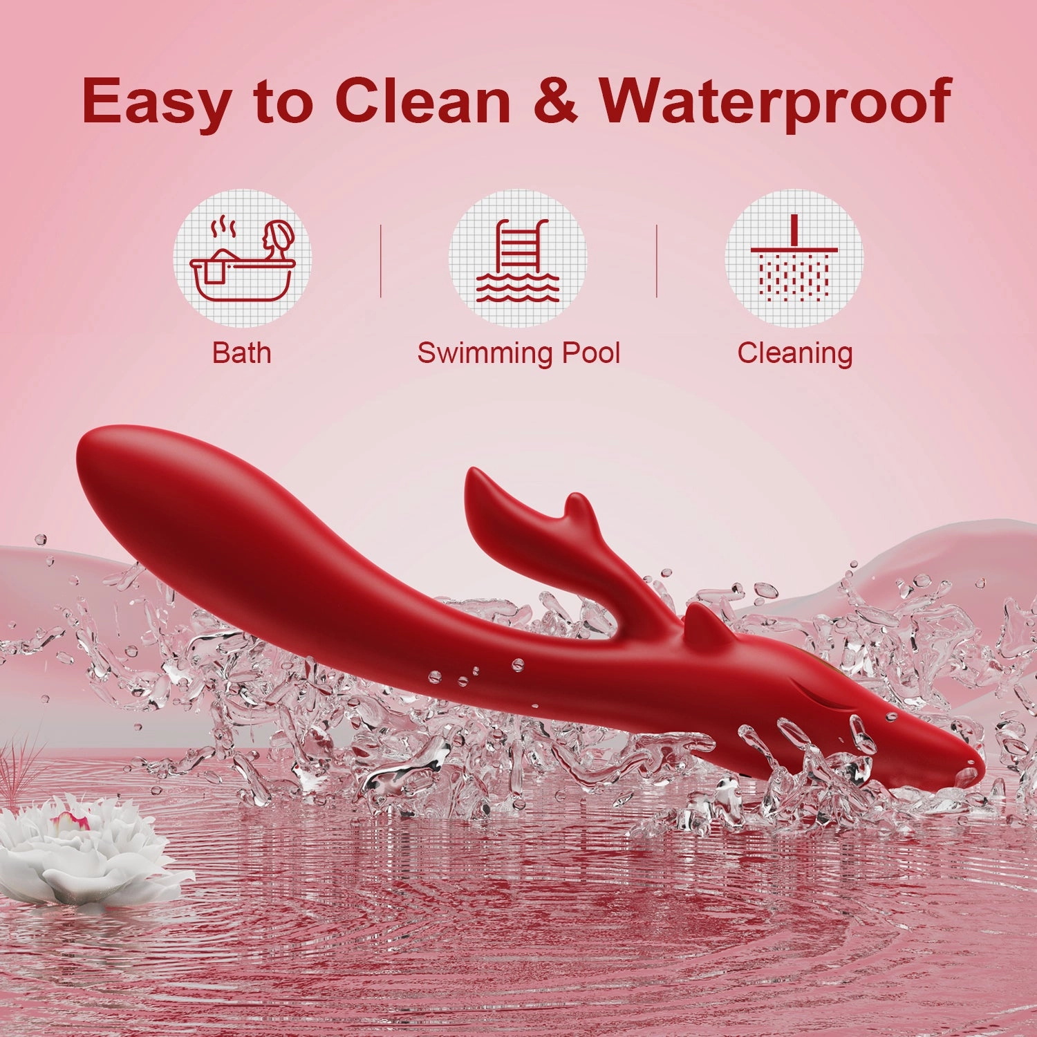 Thrusting G Spot Vibrator Adult Toys for Women, 2 in 1 Dildo Vibrator with 10 Powerful Vibrating Modes,Women Sex Toys Rabbit Vibrator Adult Sex Toys