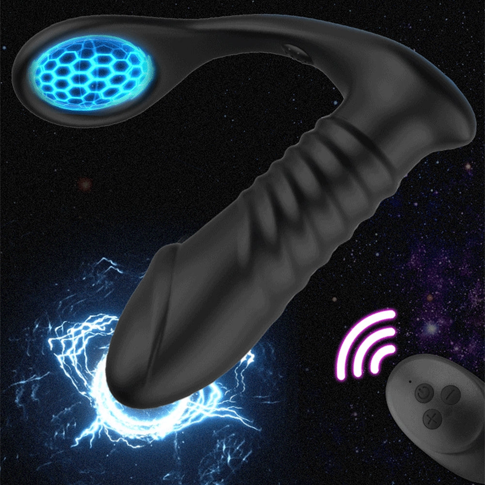 TouchHoney-Thrusting Male Anal Vibrator Wireless Remote Control Prostate Massager