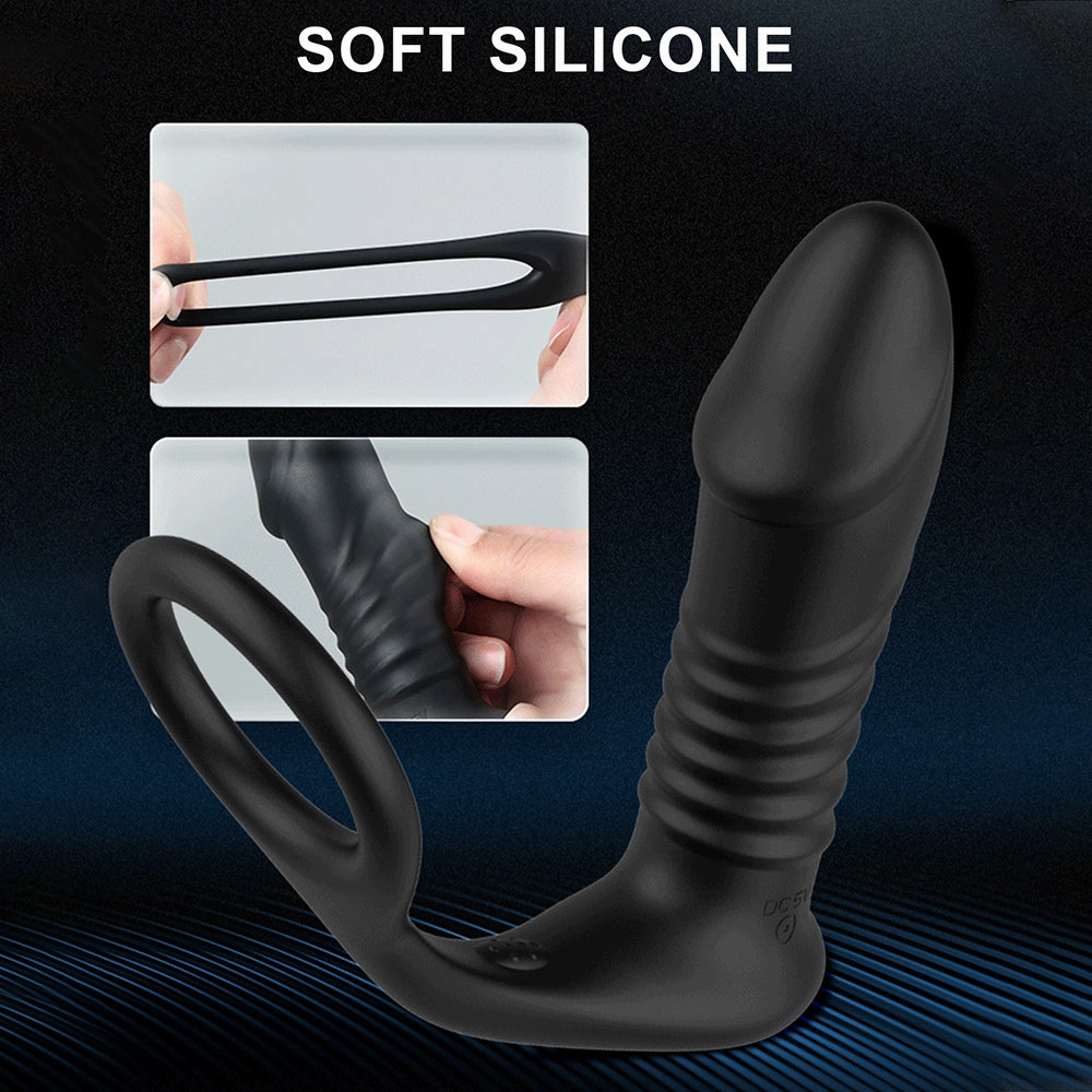 TouchHoney-Thrusting Male Anal Vibrator Wireless Remote Control Prostate Massager
