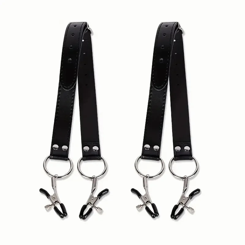 Ultimate Tease Bondage Set: Adjustable Labia and Nipple Clamps for Enhanced Play