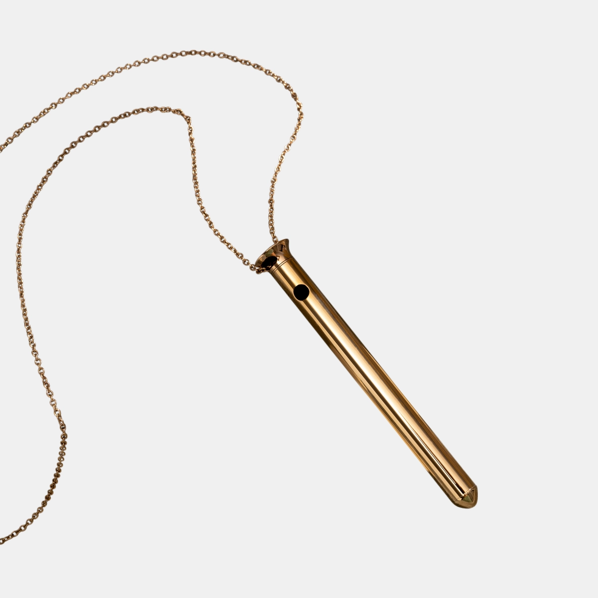 Vesper 2 Bullet Vibrator Necklace - 24KT Gold