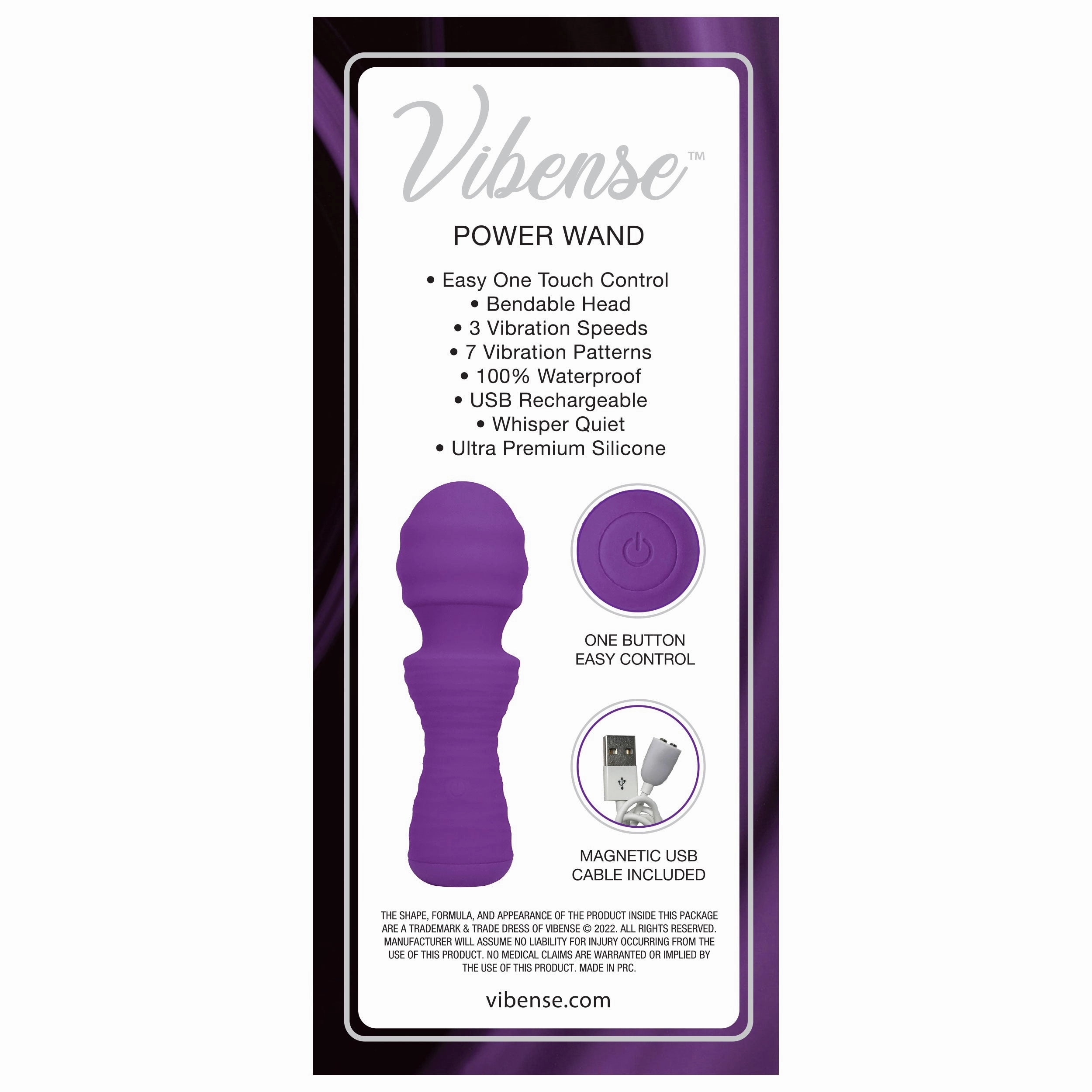 Vibense Mini Power Wand - Purple