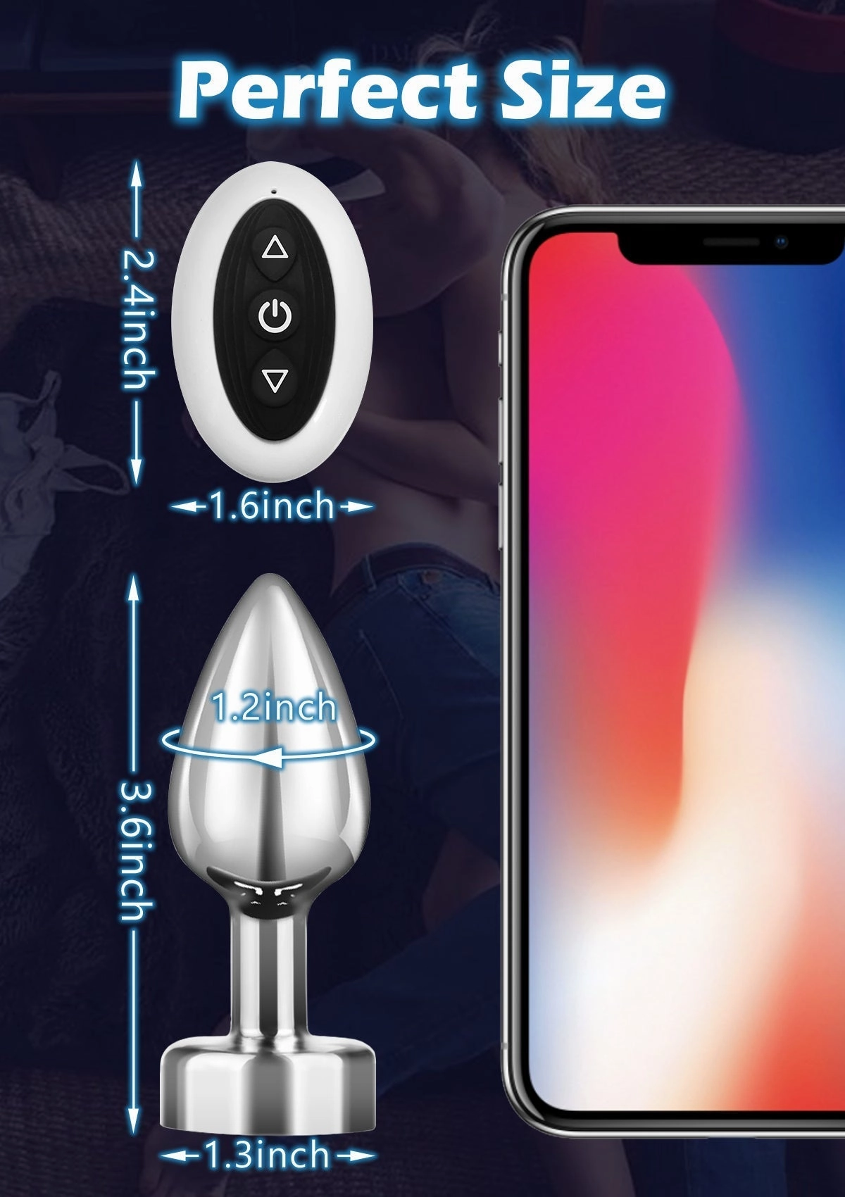 Vibrating Butt Plug with Remote Control