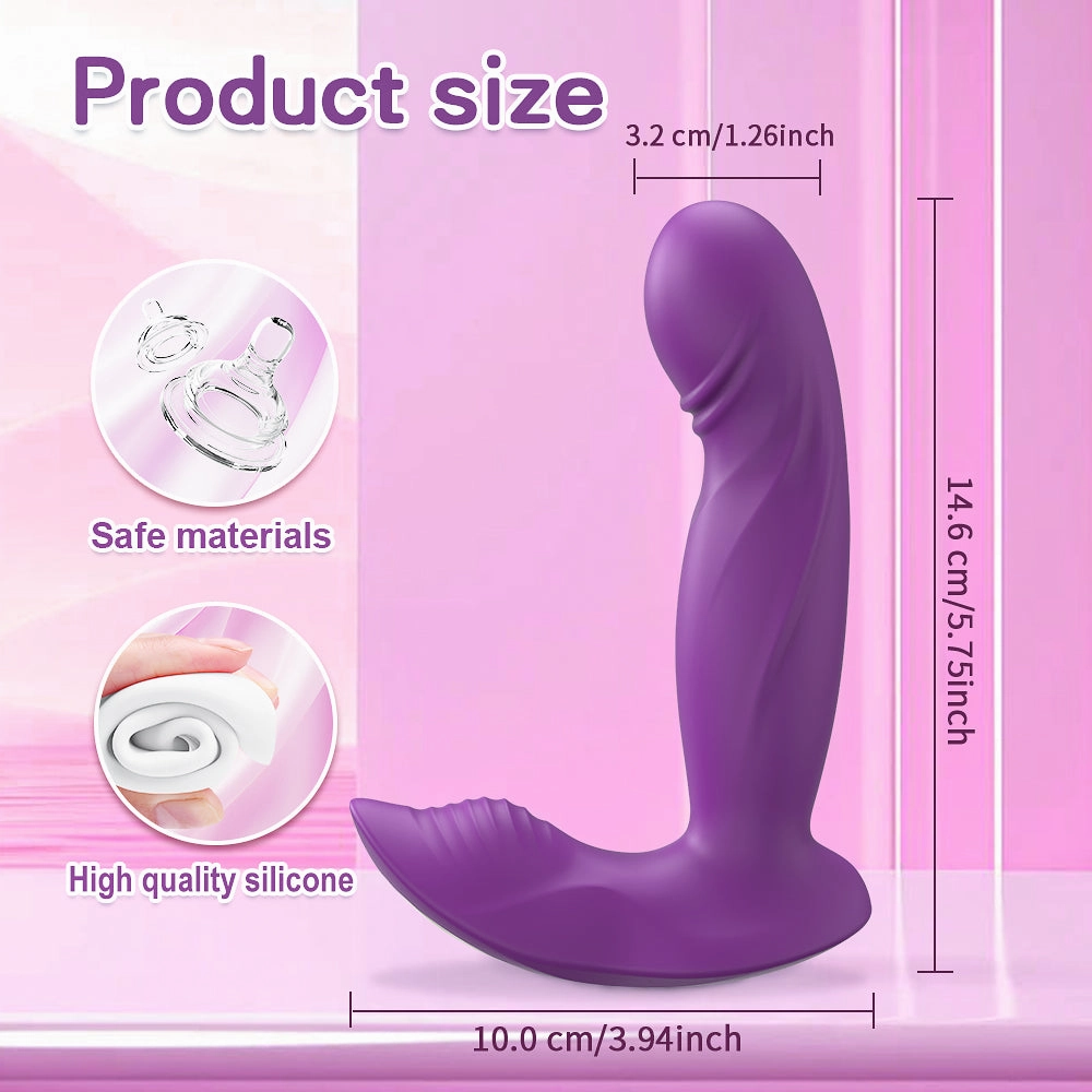 Wearable Clit and G-Spot Wiggle Vibrator with App Control