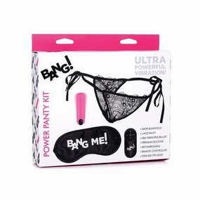 XR - Bang Power Panty Vibrator with Blindfold Kit (Pink)